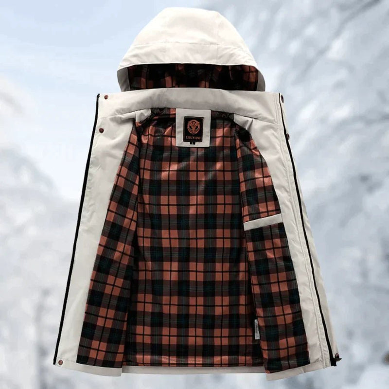 Waterproof Men's Hooded Windbreaker Jacket