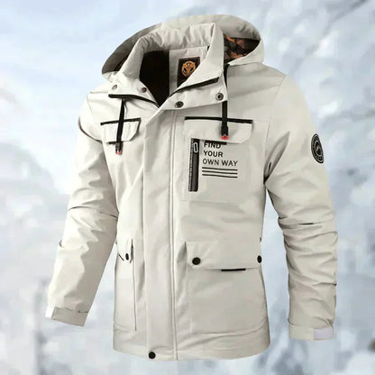 Waterproof and Breathable Men's Hooded Parka Jacket