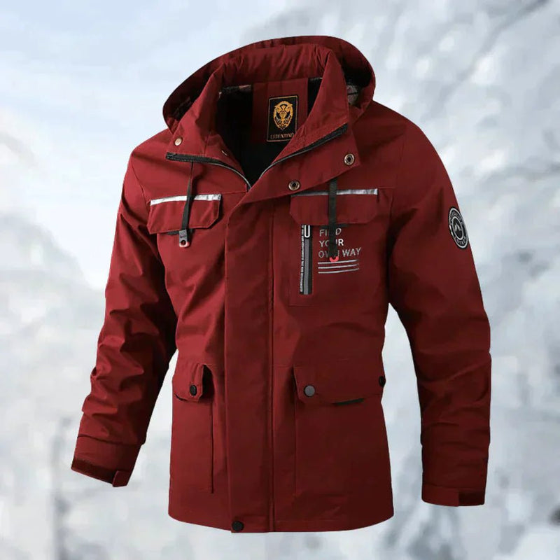 Waterproof Men's Hooded Windbreaker Jacket