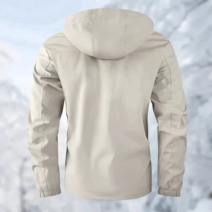 Waterproof Men's Hooded Windbreaker Jacket