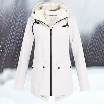 Waterproof and windproof hooded jacket with added warmth
