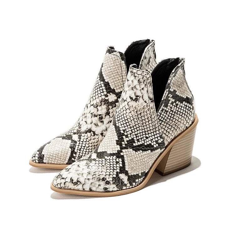 VELA™ | Women’s Mid-Heel Ankle Boots – Slip-On