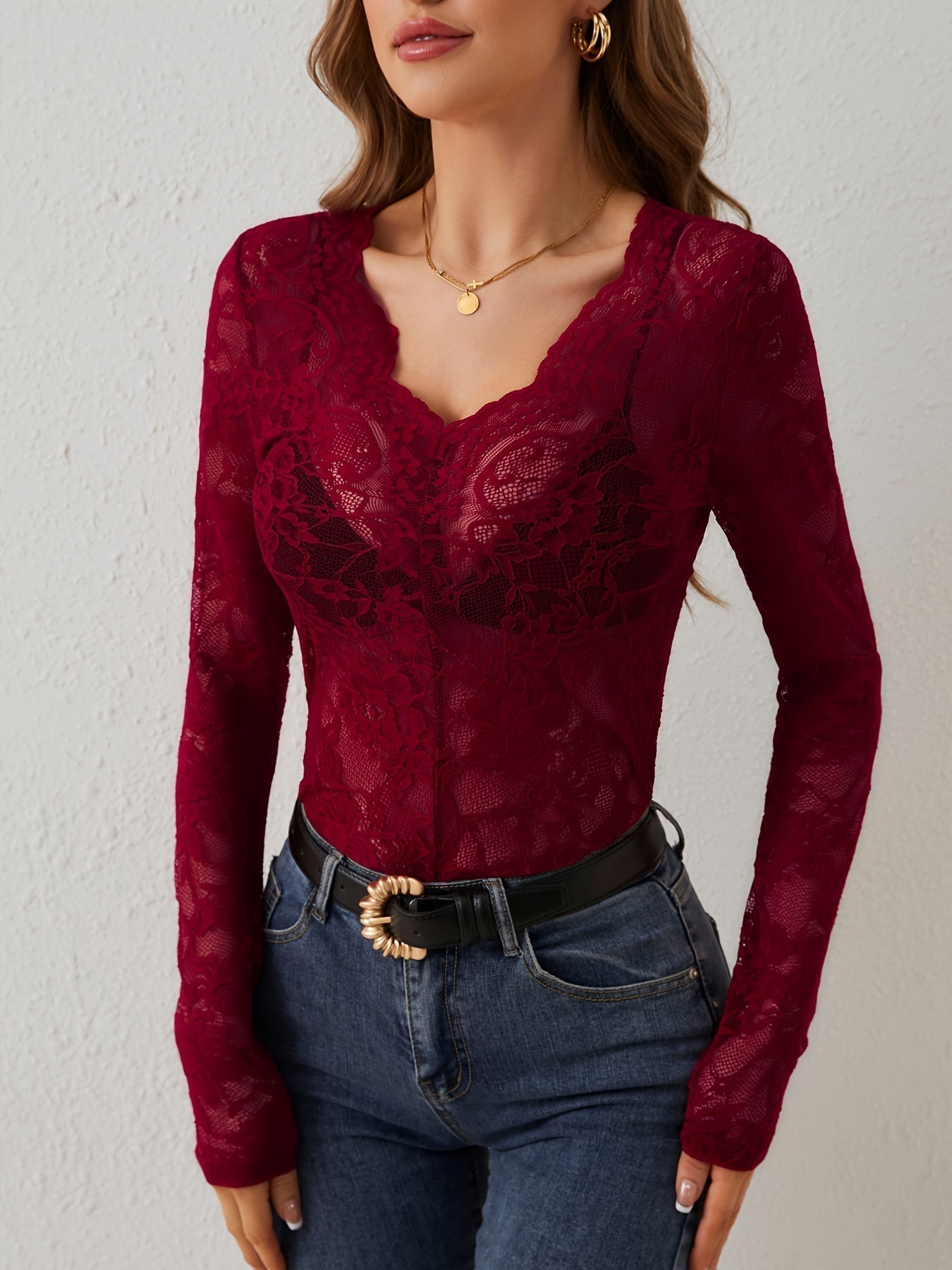 Beatrix | Elegant Lace Shirt