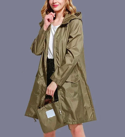 Yamina-Pink | Women's Fine Hooded Parka — Simplicity & Elegance in Daily Life