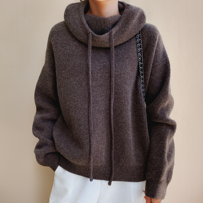 Women's Merino Wool Turtleneck Sweater - Edeltraud Bestseller