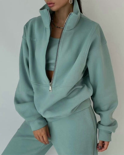 Women's Half-Zip Tracksuit | Two-Piece