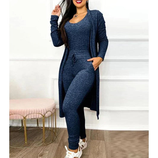 2-piece jumpsuit for spring 2025 | Tight legging jumpsuit with jacket