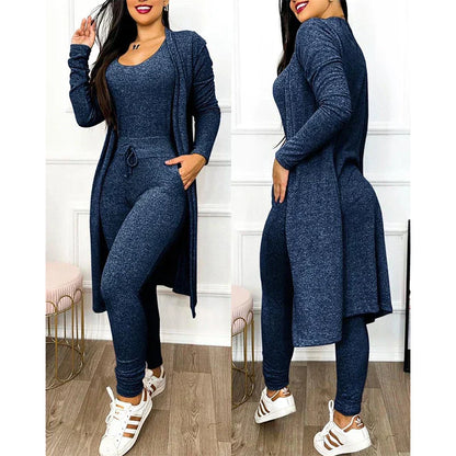 2-piece jumpsuit for spring 2025 | Tight legging jumpsuit with jacket