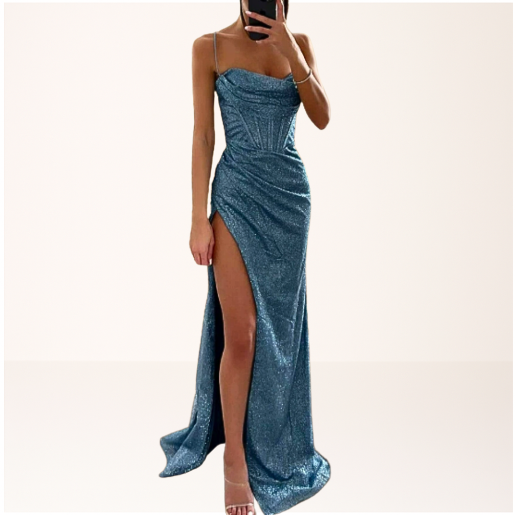 Women's Sequin Corset Party Dress | Maxi
