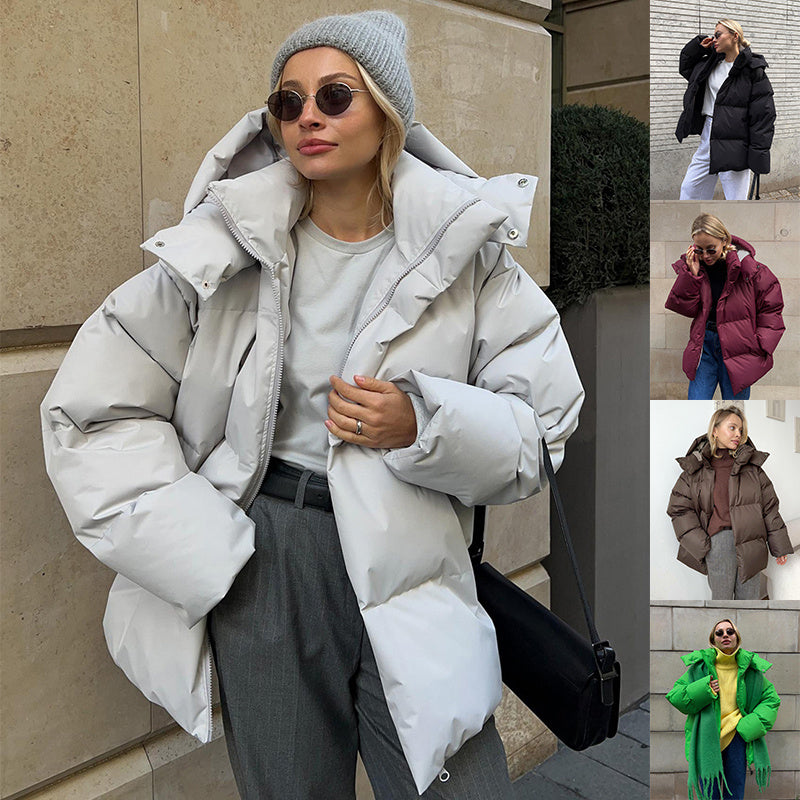 Women's Oversize Winter Jacket with Hood