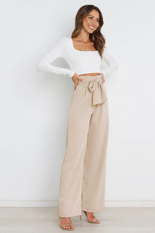 Aira | Lightweight Linen Palazzo Pants for Women, Wide Summer Pants, Elegant and Comfortable