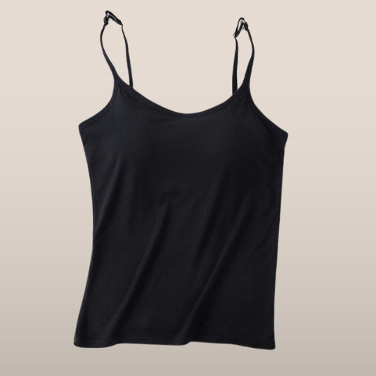 Women's tank top with built-in bra - seamless support and comfort