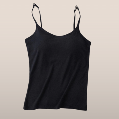 Women's tank top with built-in bra - seamless support and comfort