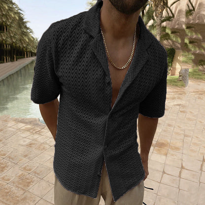 Vintage shirt with open collar