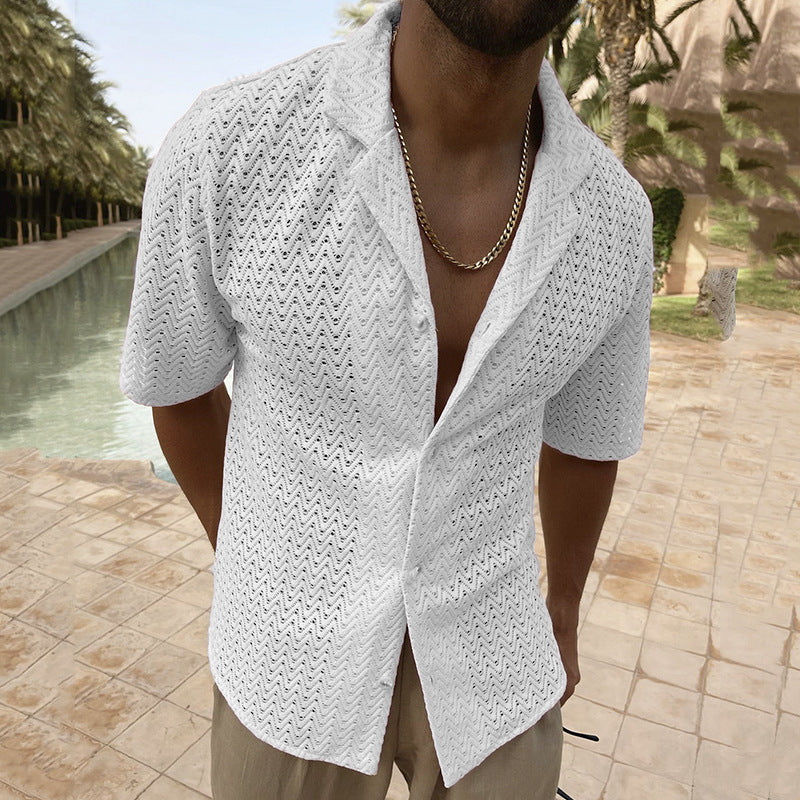 Vintage shirt with open collar