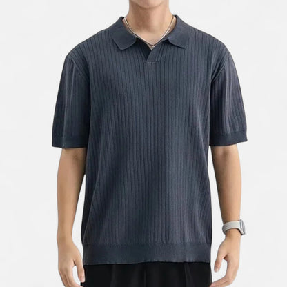 Ancient World | Silk Polo for Men – Breathable Short Sleeves for Summer Elegance