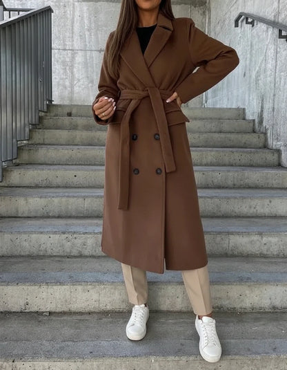 Warm Fitted Ladies Winter Parka Coat
