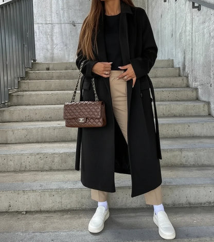 Warm Fitted Ladies Winter Parka Coat