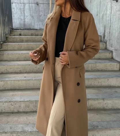 Warm Fitted Ladies Winter Parka Coat