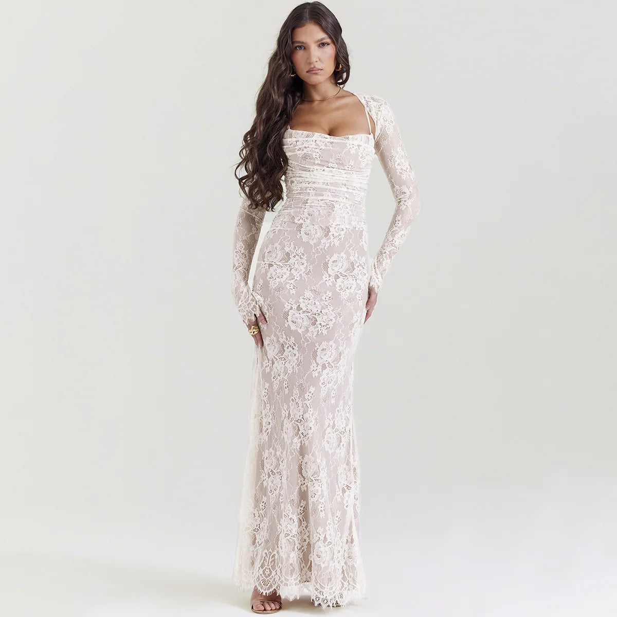Women's Lace Evening Dress | Maxi