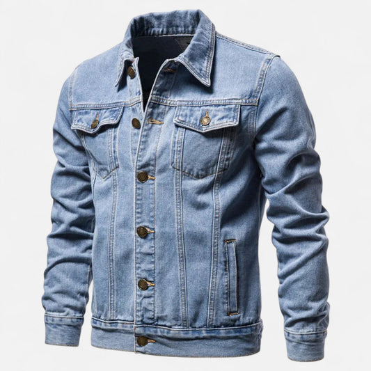 Ancient World | Men's Slim Fit Vintage Denim Jacket