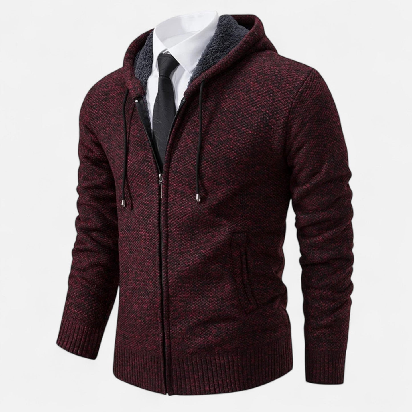 Ancient World | Men's Fleece Jacket with Zip and Stand-up Collar