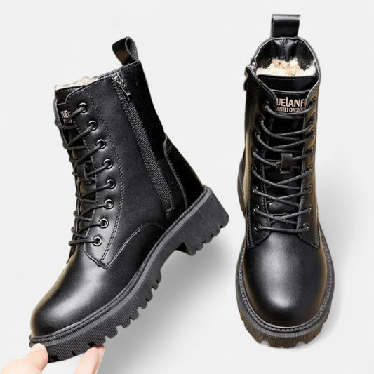 Ancient World | Warm Winter Ankle Boots with Platform Sole
