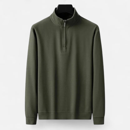 Ancient World | Lightweight Half-Zip Cotton Sweater Men