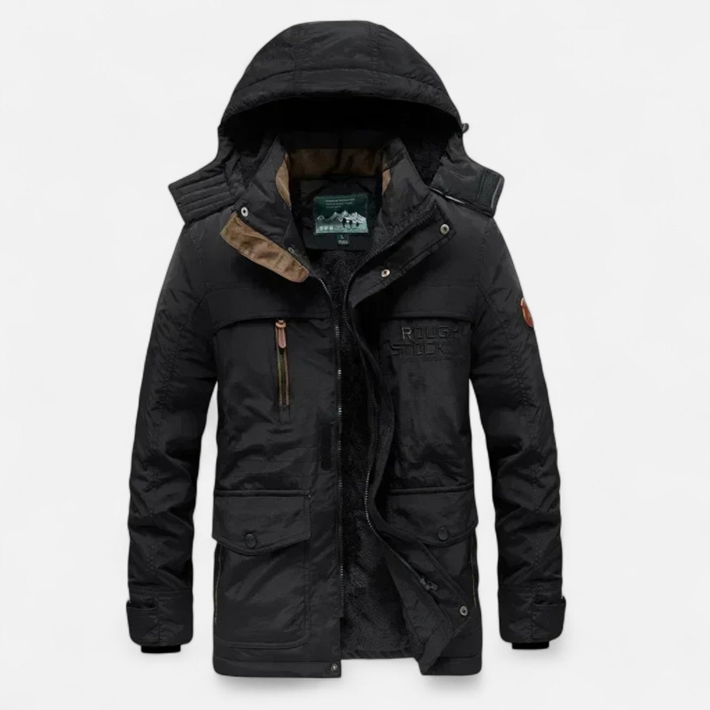 Ancient World | Long Men's Winter Thick Parka with Hood