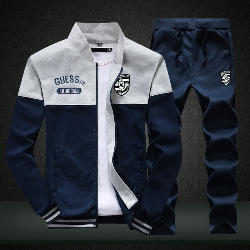 Athletic Men's Baseball Jacket and Pants Set