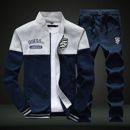 Athletic Men's Baseball Jacket and Pants Set