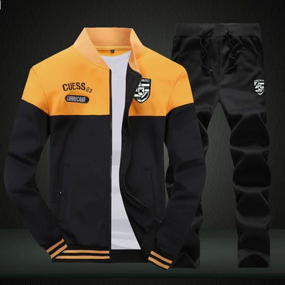 Athletic Men's Baseball Jacket and Pants Set