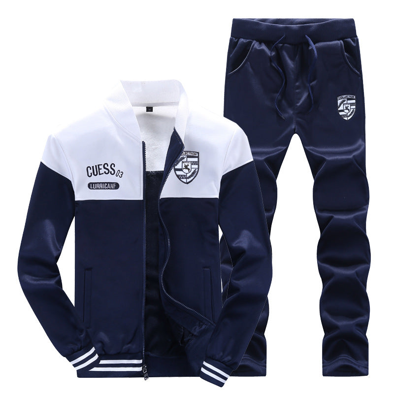 Athletic Men's Baseball Jacket and Pants Set