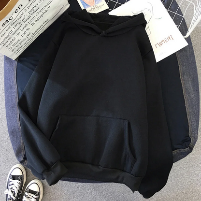 Women's hoodie - Oversized fit - Fleece - Kangaroo pocket - Ribbed edges - Casual style