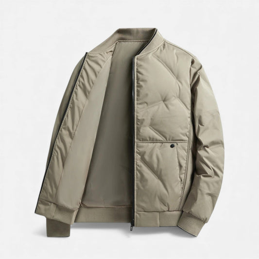 Ancient World | Men's Bomber Jacket Puffer – Light and Warm Coat for Autumn & Winter