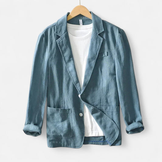 Ancient World | Men's Linen Oversized Safari Chic Blazer
