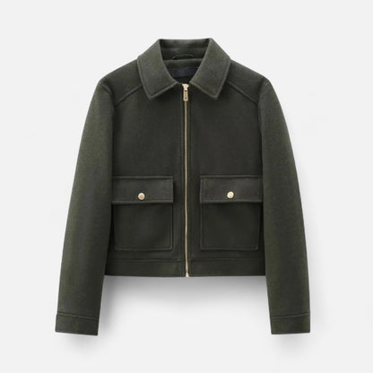 Ancient World | Elegant Women's Short Zipped Jacket