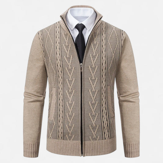 Ancient World | Men's Quilted Jacket Warm Knit
