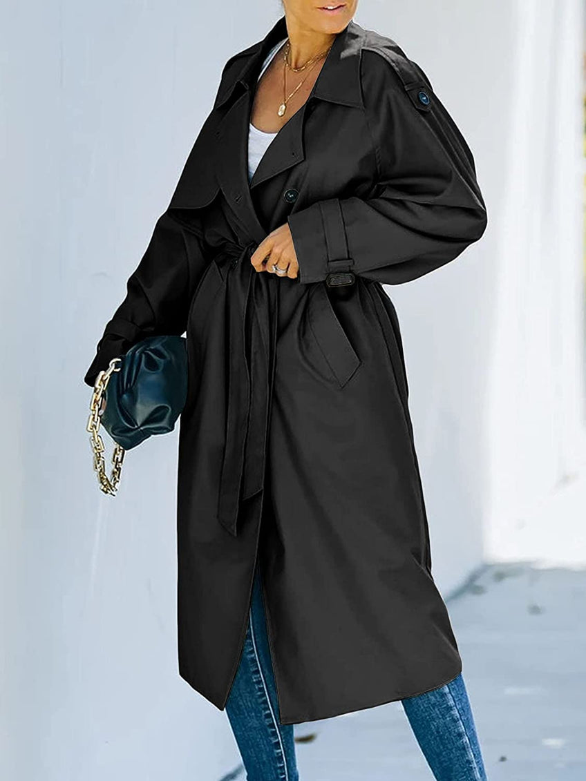 Women's stylish long winter trench coat – Sol