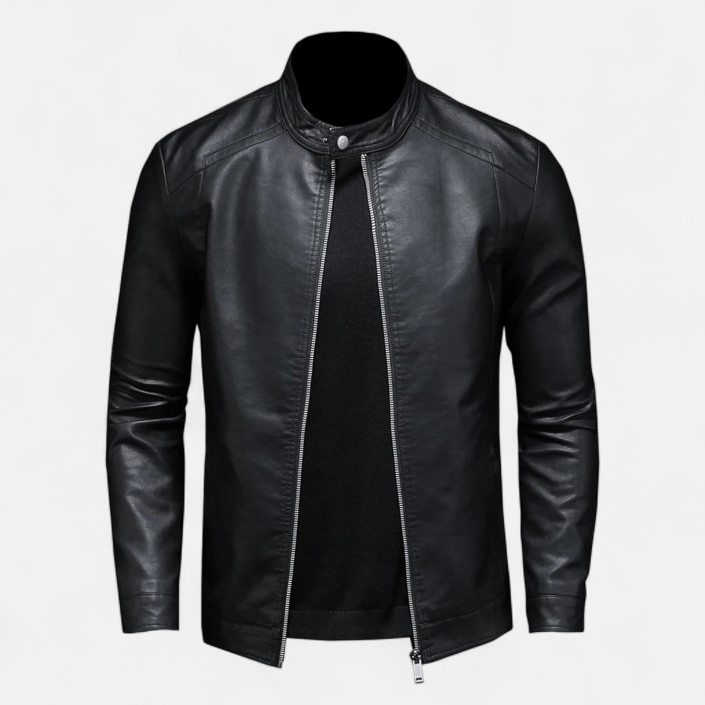 Ancient World | Men's Slim Fit Biker Leather Jacket