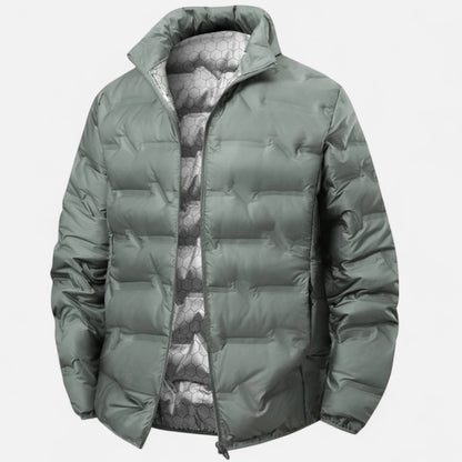 Ancient World | Men's Winter Puffer Jacket with Stand-up Collar
