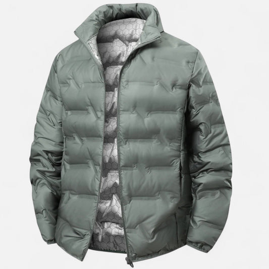 Ancient World | Men's Winter Puffer Jacket with Stand-up Collar