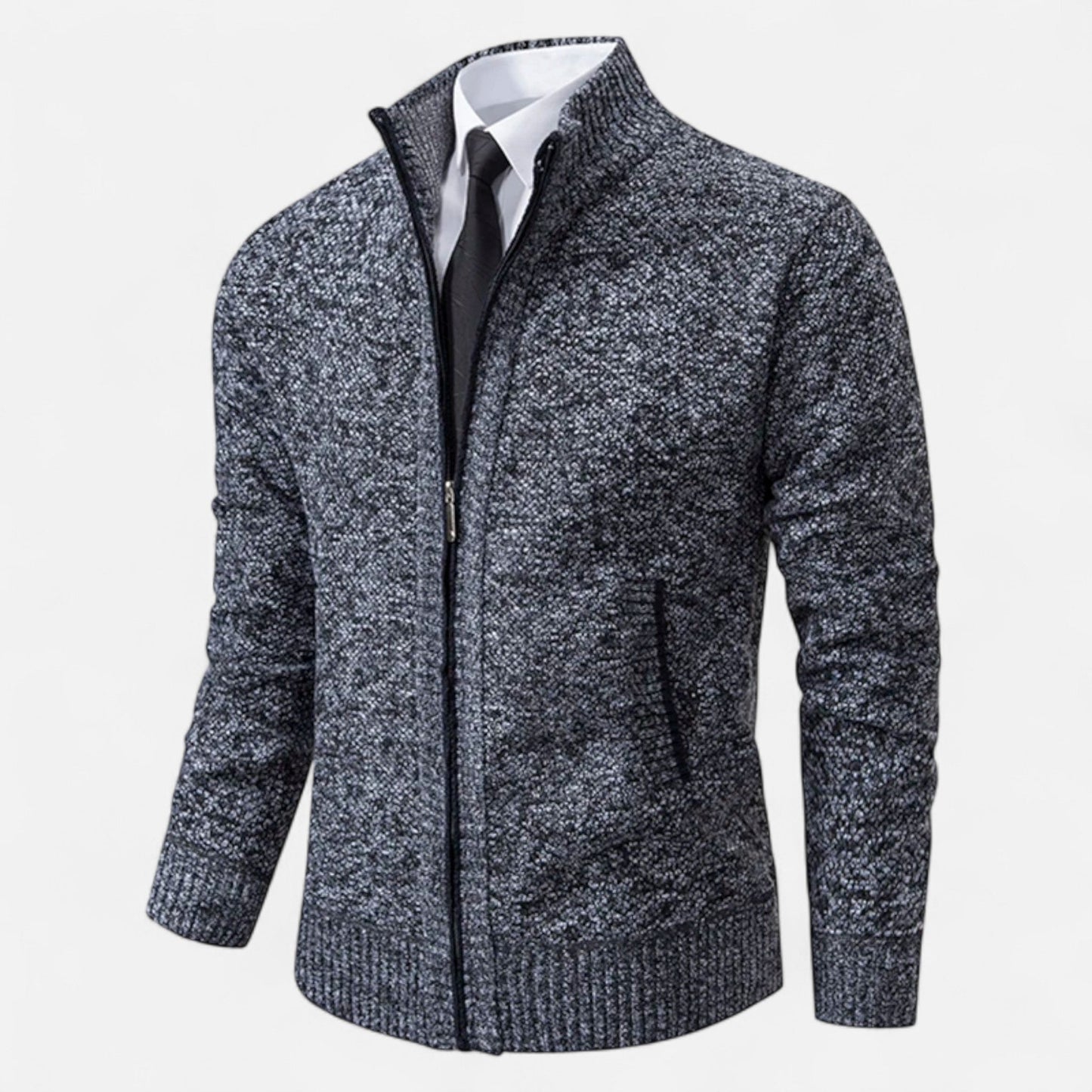 Ancient World | Men's Fleece Jacket with Zip and Stand-up Collar