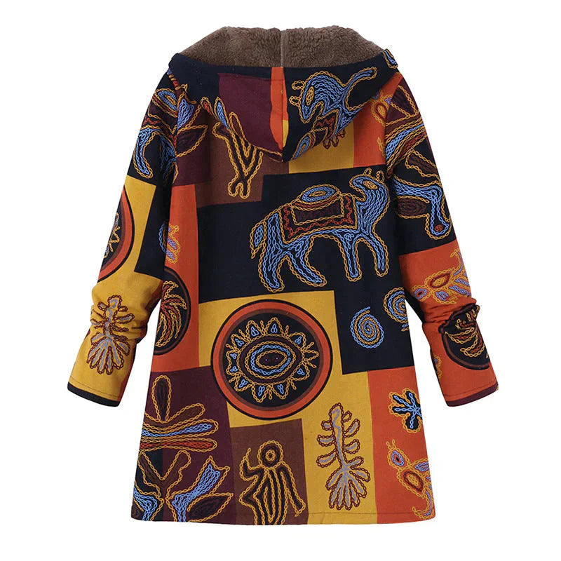 Warm Women's Spring Parka with Hood and Pockets