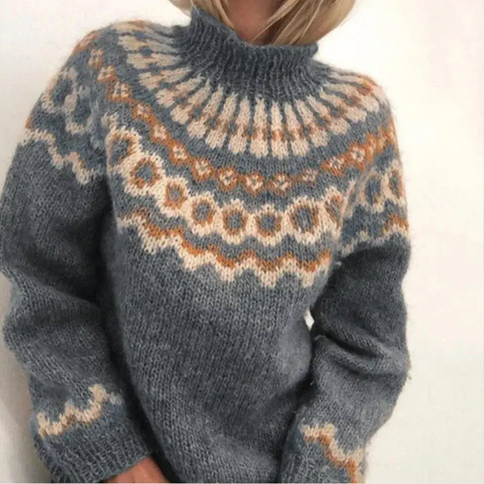 Women's Nordic Sweater | Geometric