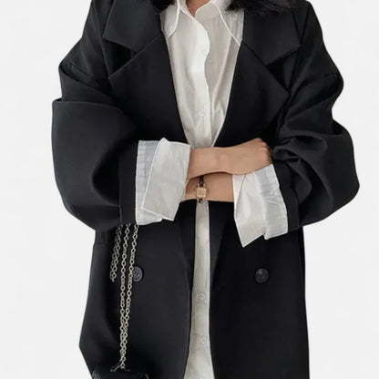Ancient World | Women's Double-Breasted Loose Blazer