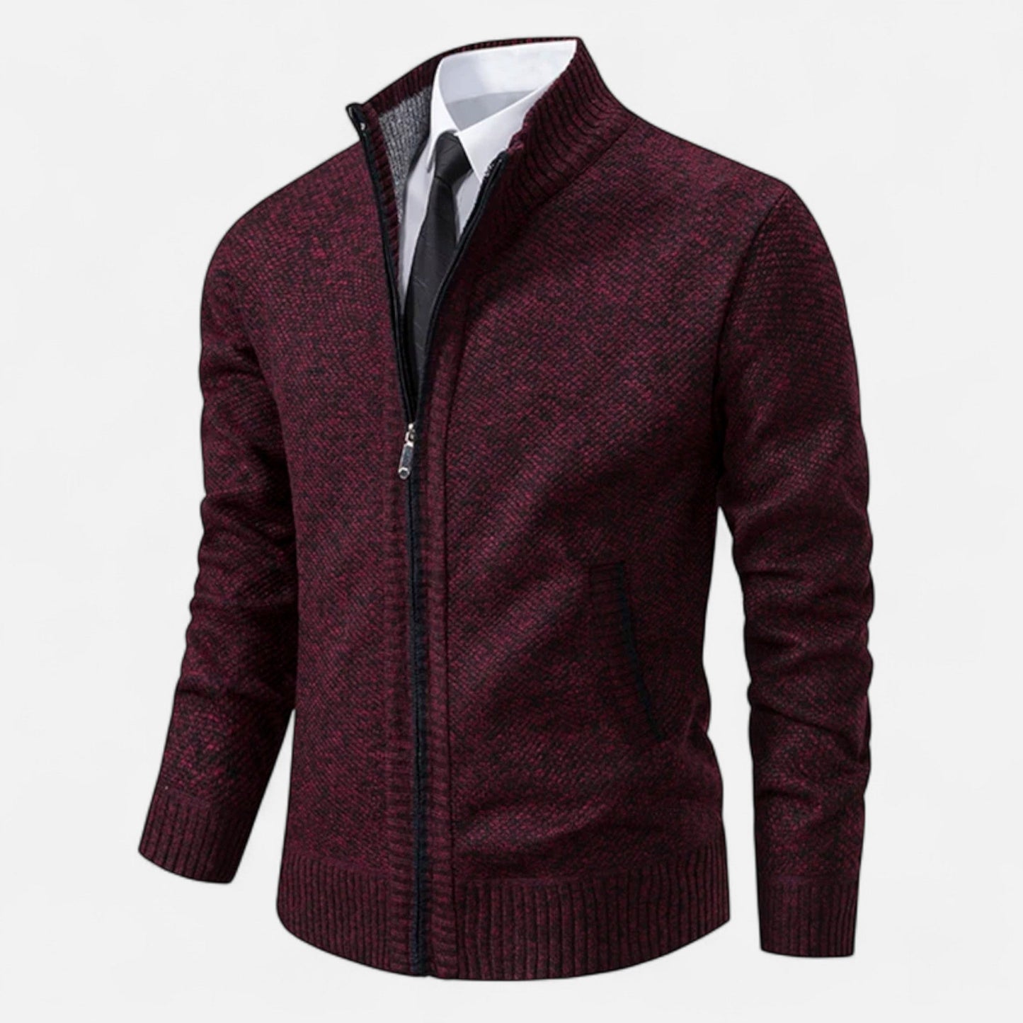 Ancient World | Men's Fleece Jacket with Zip and Stand-up Collar