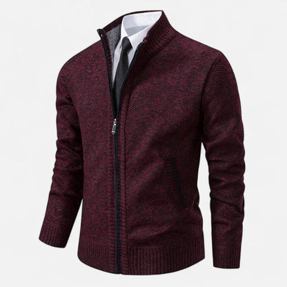 Ancient World | Men's Fleece Jacket with Zip and Stand-up Collar