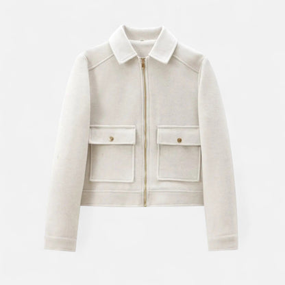 Ancient World | Elegant Women's Short Zipped Jacket