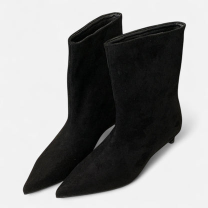 Ancient World | Women's Pointed Low Heel Vintage Ankle Boots